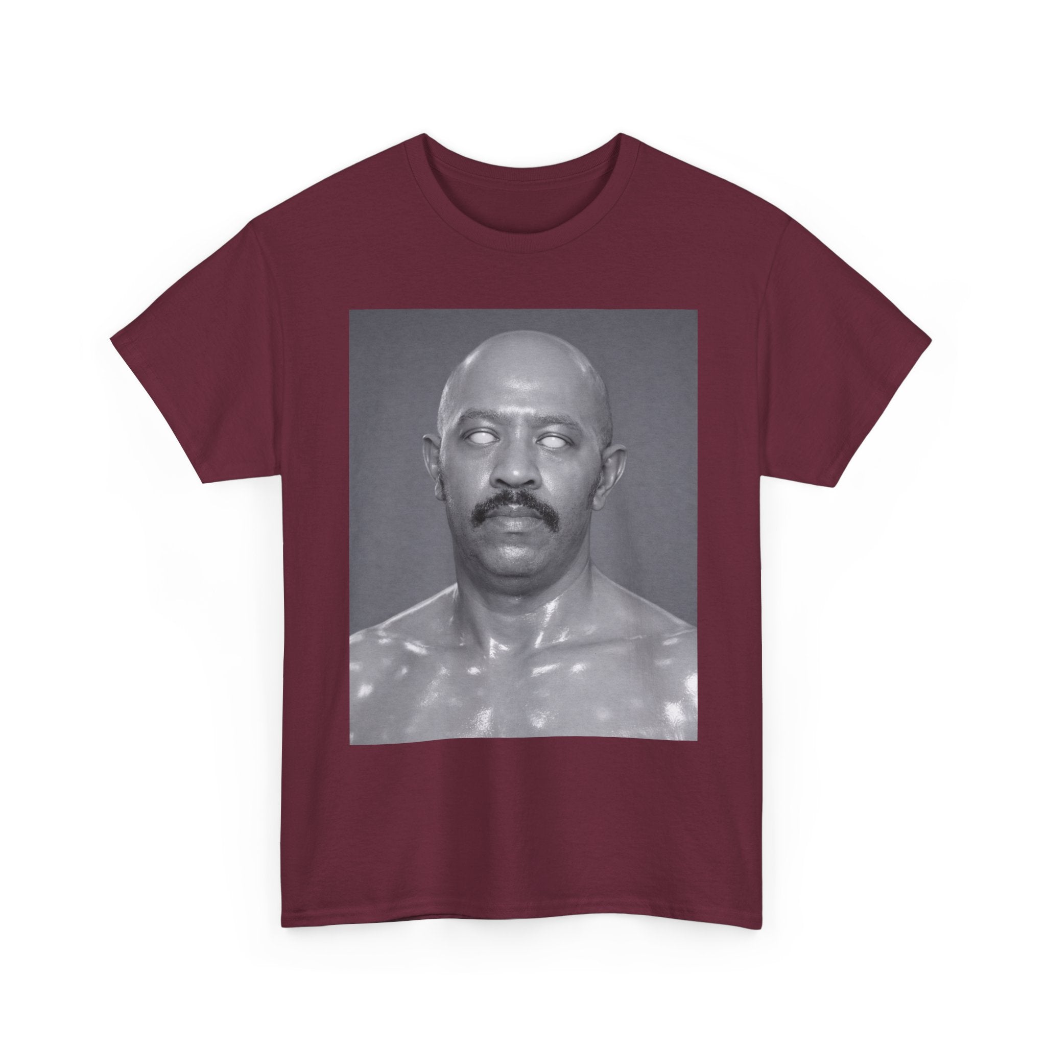 Graphic Tee — Retro Black & White Portrait Print