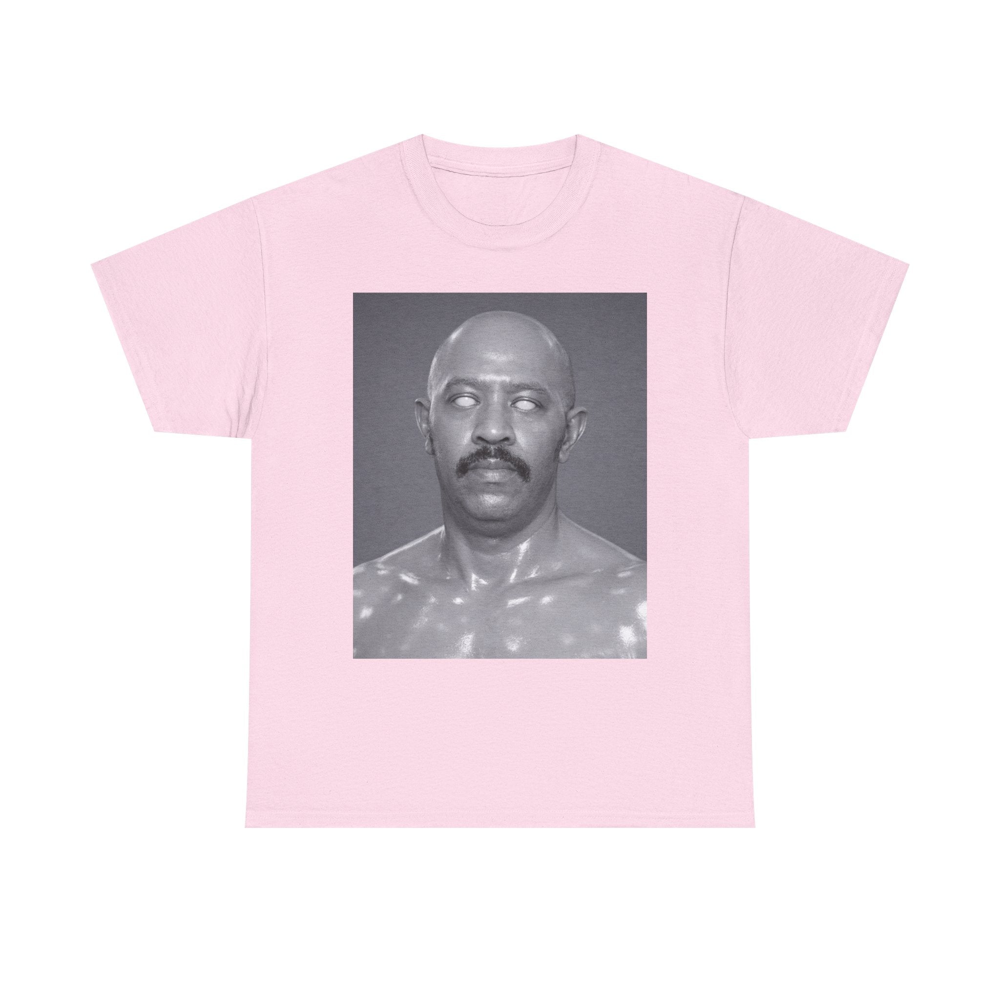 Graphic Tee — Retro Black & White Portrait Print
