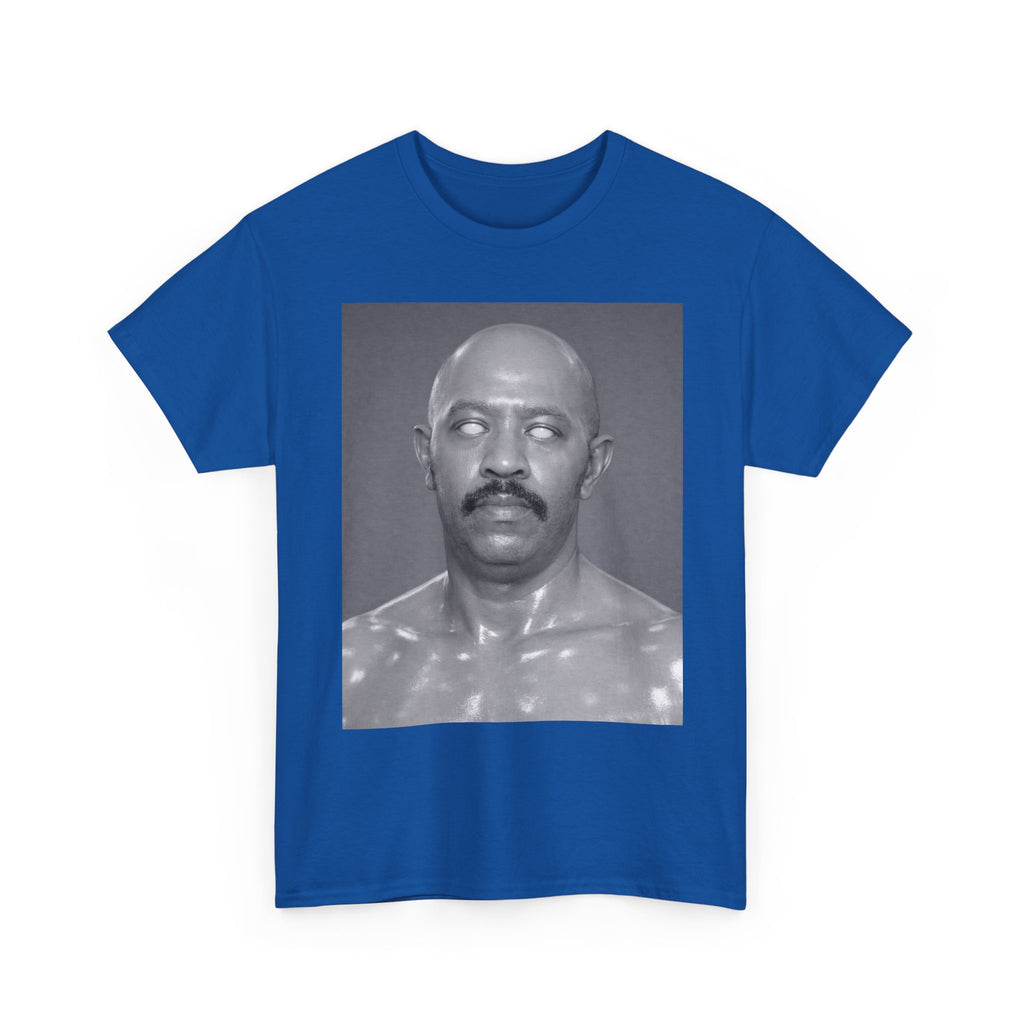 Graphic Tee — Retro Black & White Portrait Print