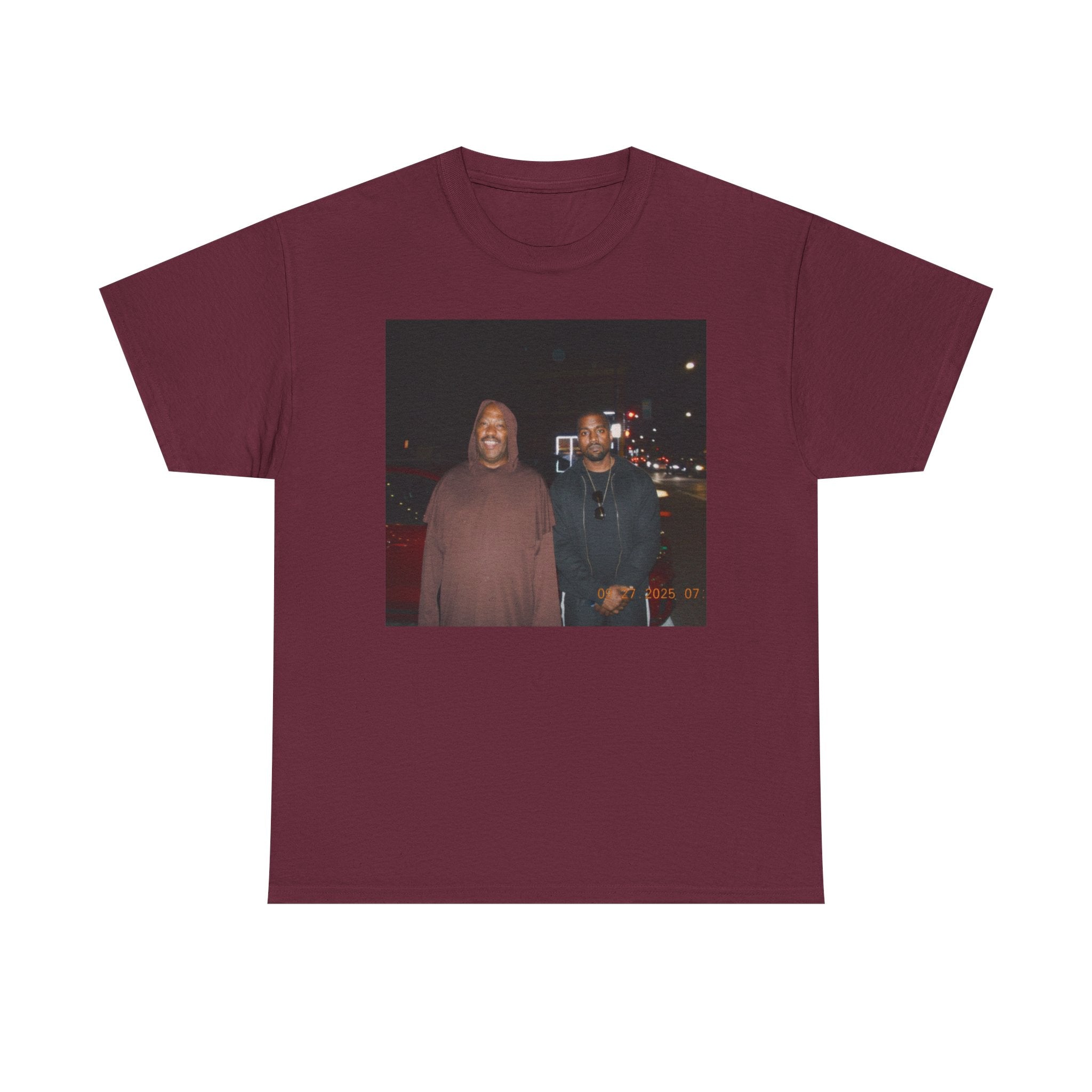 Photo Graphic Tee — Vintage Night Street Portrait T‑Shirt
