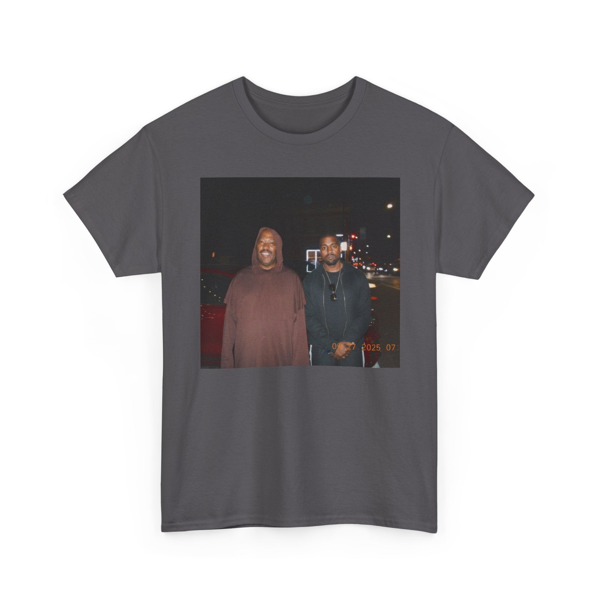 Photo Graphic Tee — Vintage Night Street Portrait T‑Shirt