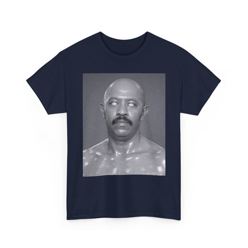 Graphic Tee — Retro Black & White Portrait Print