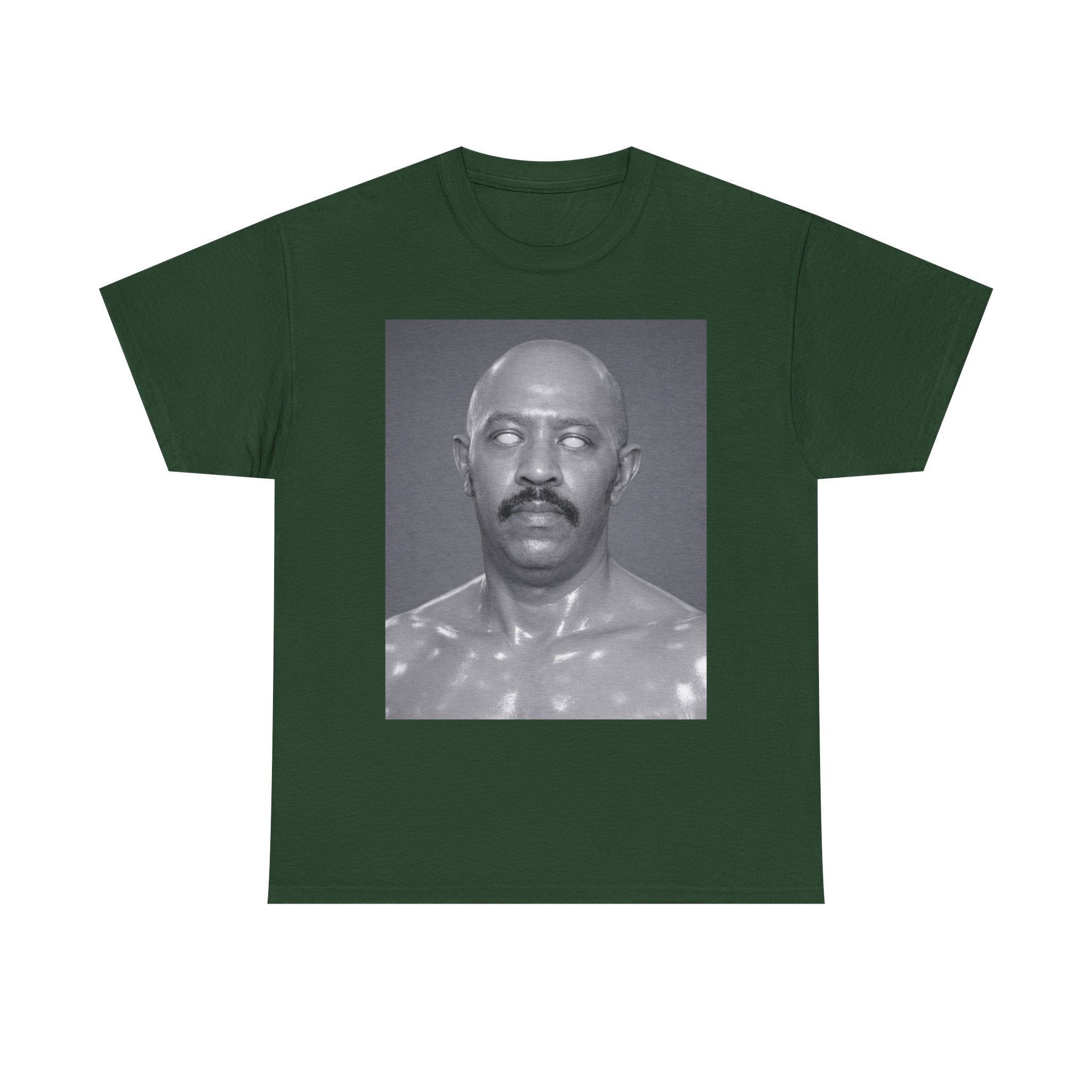 Graphic Tee — Retro Black & White Portrait Print
