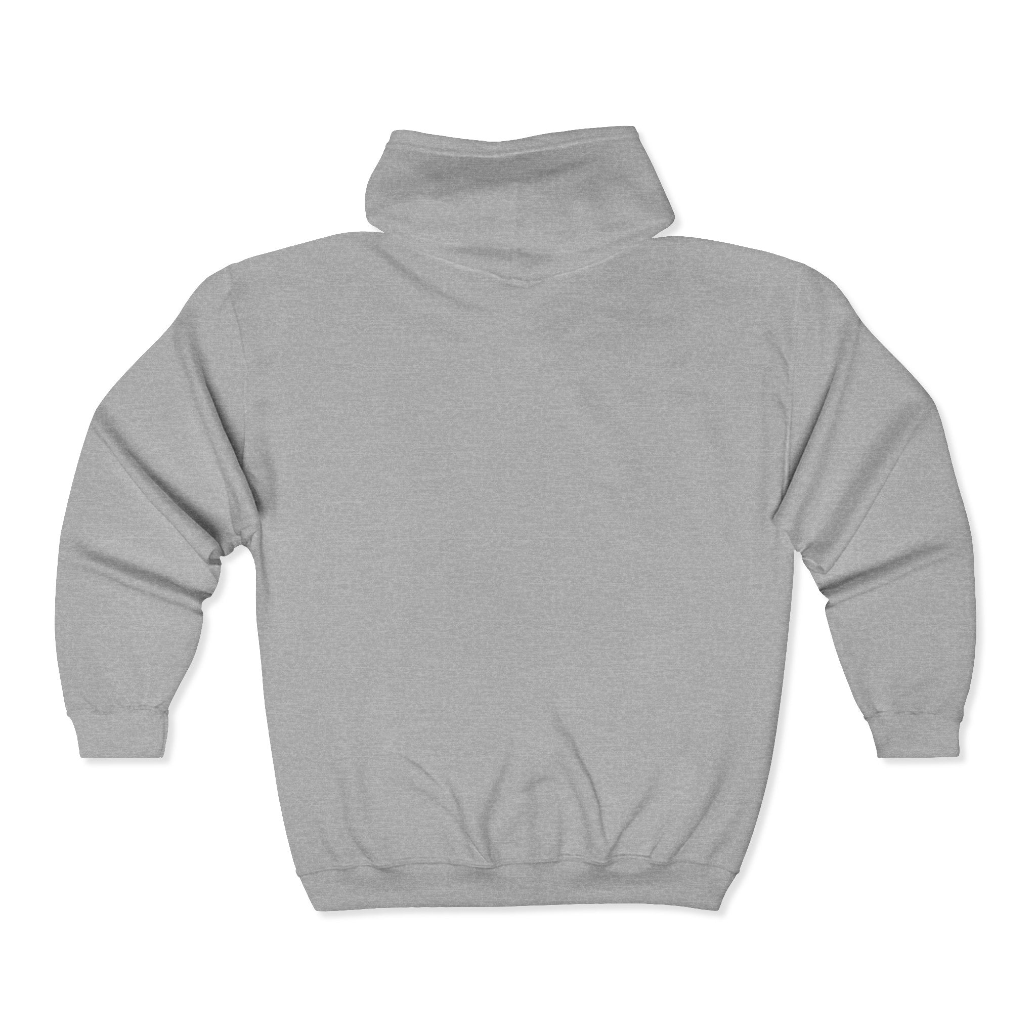 Full-Zip Hoodie — Monochrome Eyeball Portrait Graphic