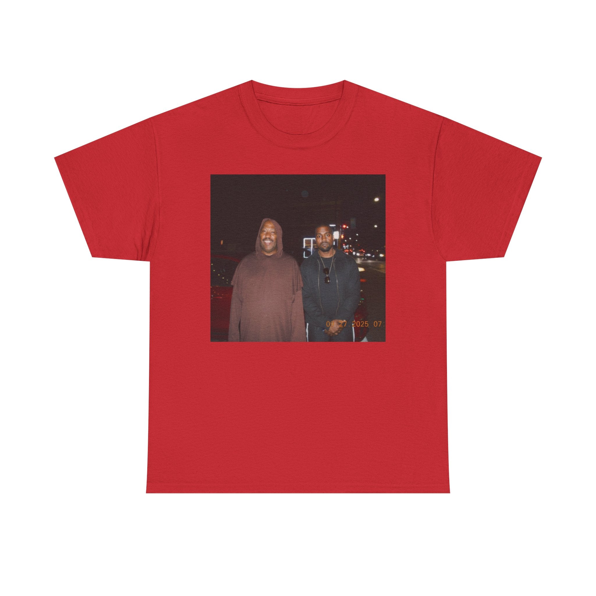 Photo Graphic Tee — Vintage Night Street Portrait T‑Shirt