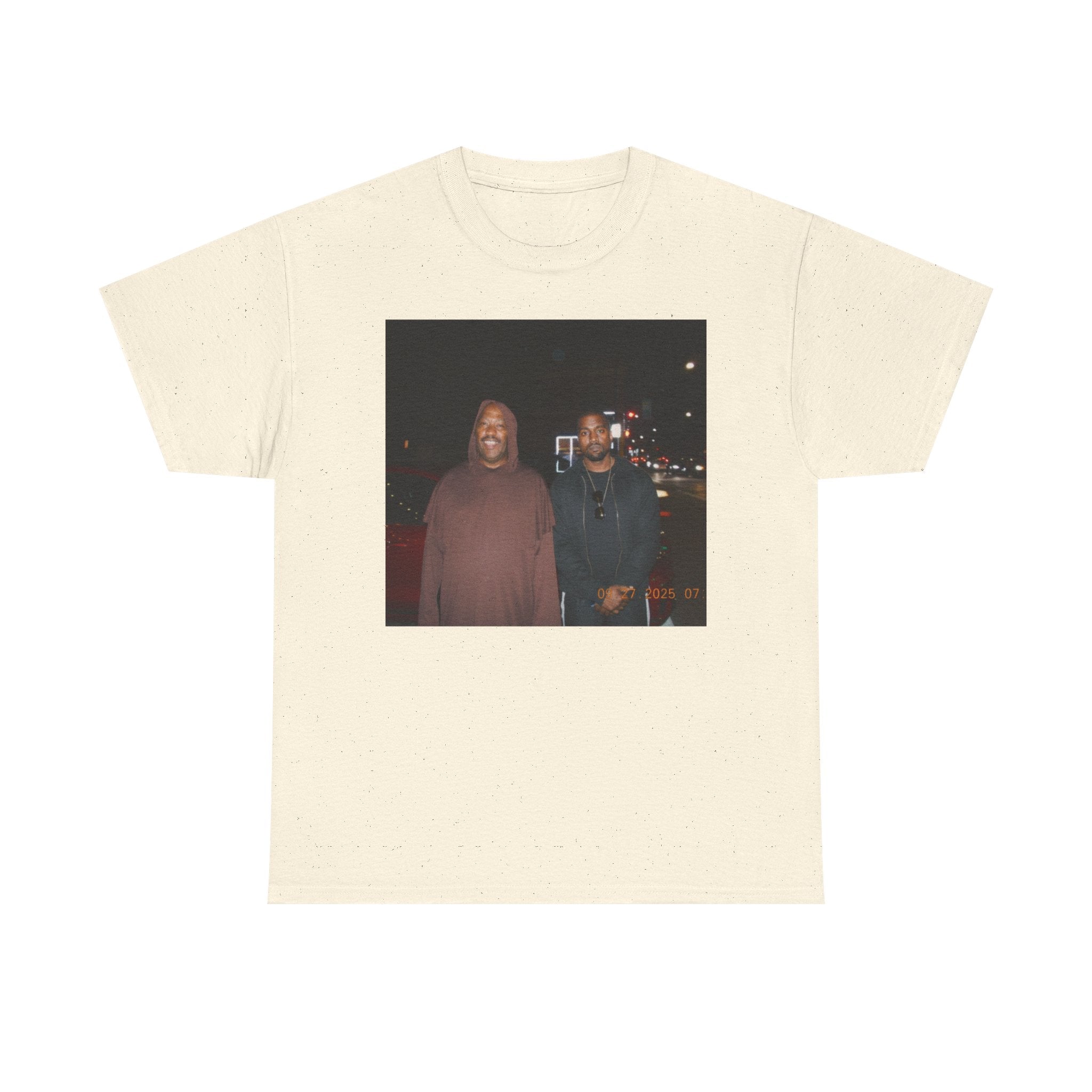 Photo Graphic Tee — Vintage Night Street Portrait T‑Shirt