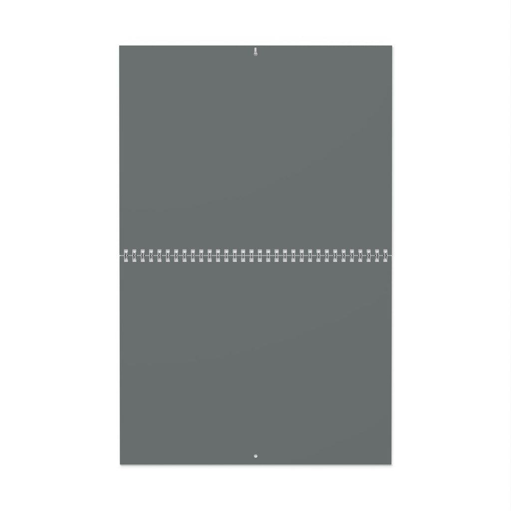 Minimal Slate Wall Calendar — Large Blank Monthly Planner