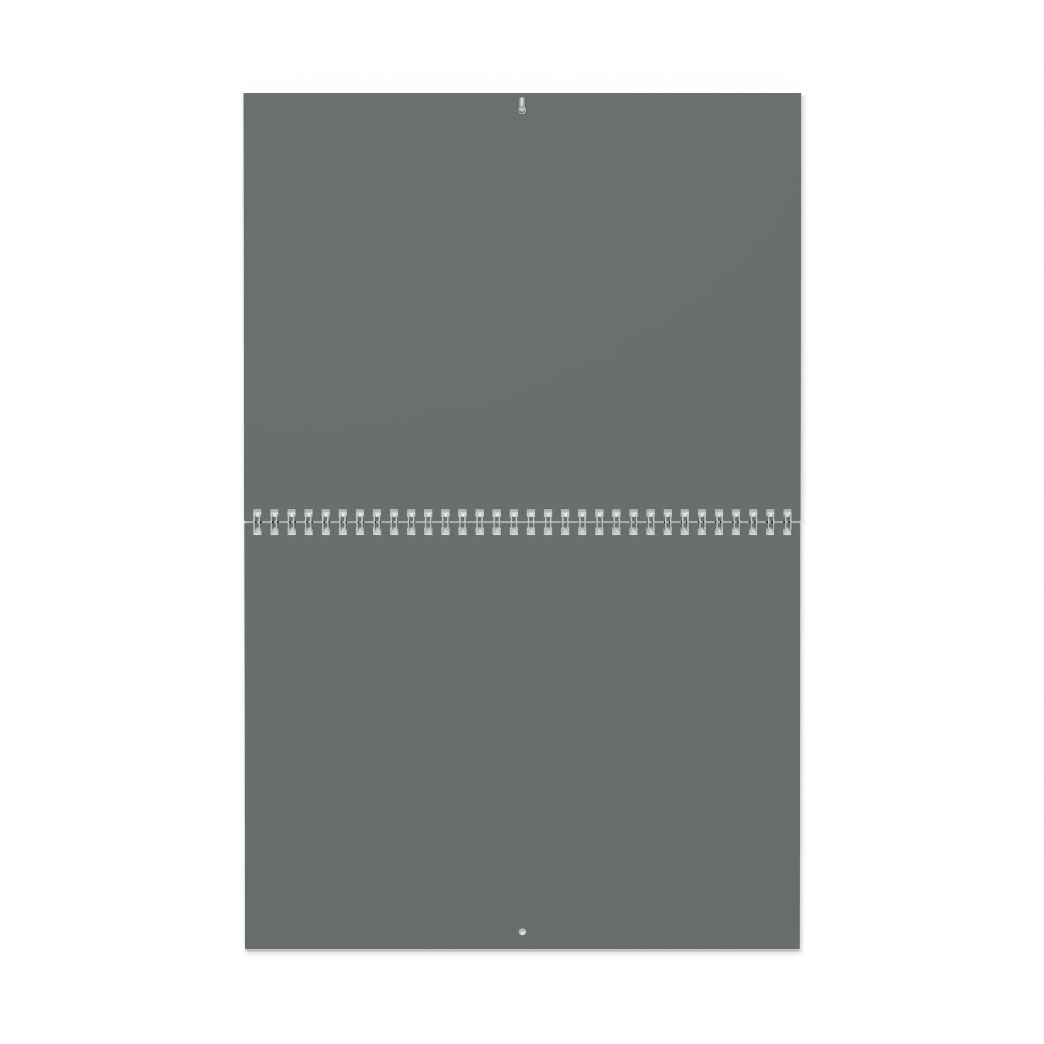 Minimal Slate Wall Calendar — Large Blank Monthly Planner