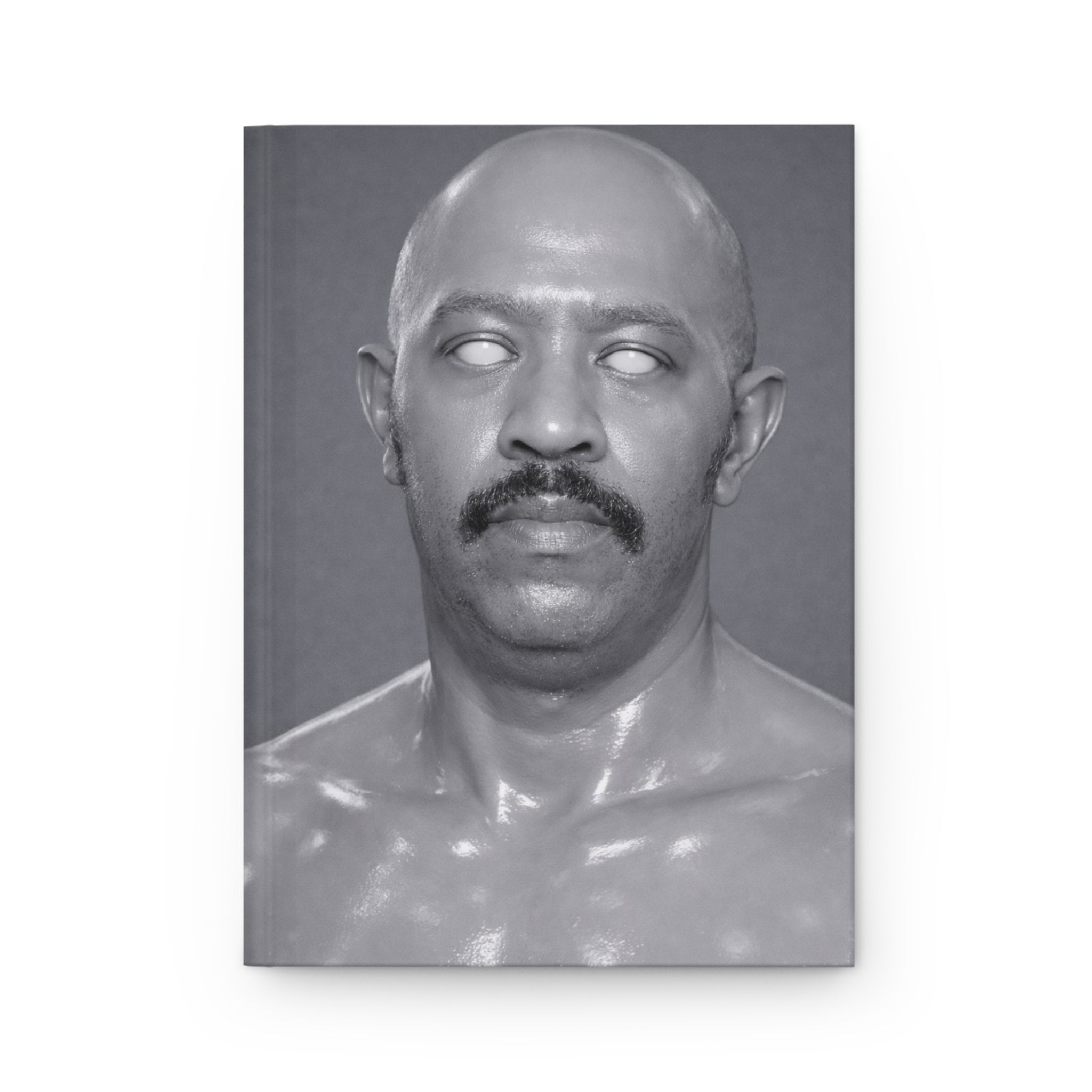 Hardcover Journal — Surreal Monochrome Portrait Notebook