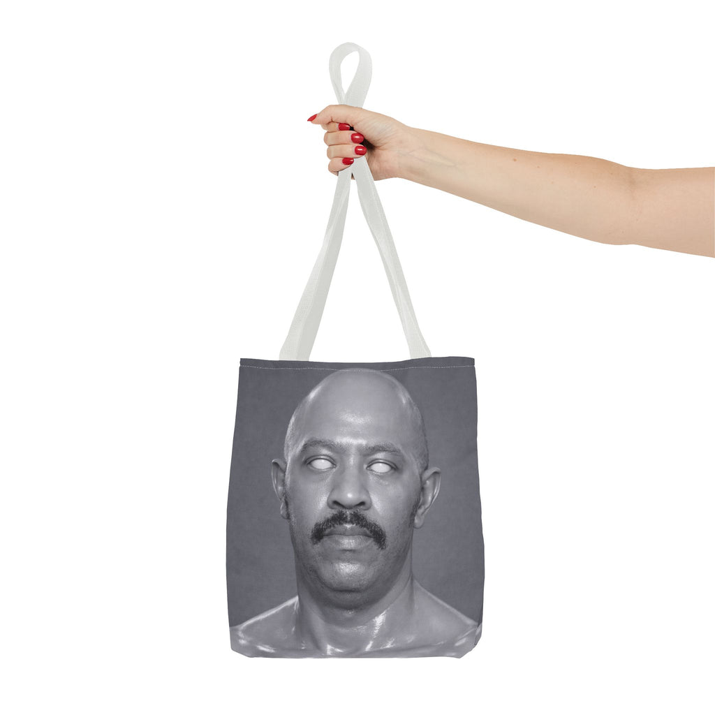 Spooky Vintage Portrait Tote Bag – Retro Ghost-Eyes Novelty Tote