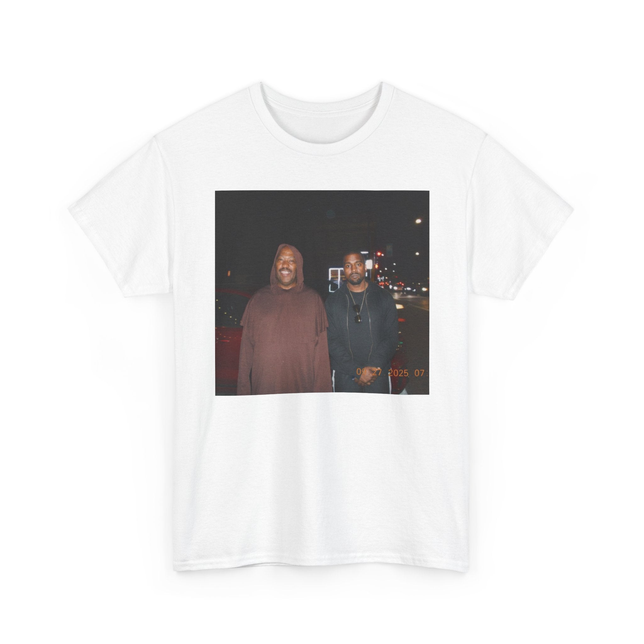 Photo Graphic Tee — Vintage Night Street Portrait T‑Shirt