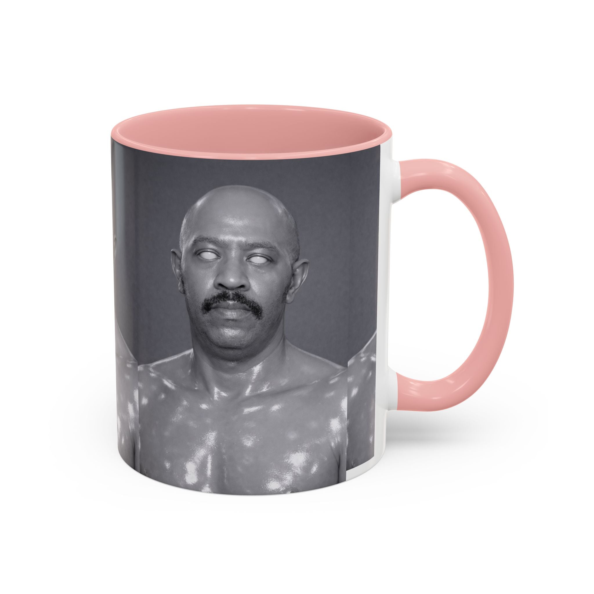 Accent Coffee Mug — Retro Black & White Portrait Accent Mug