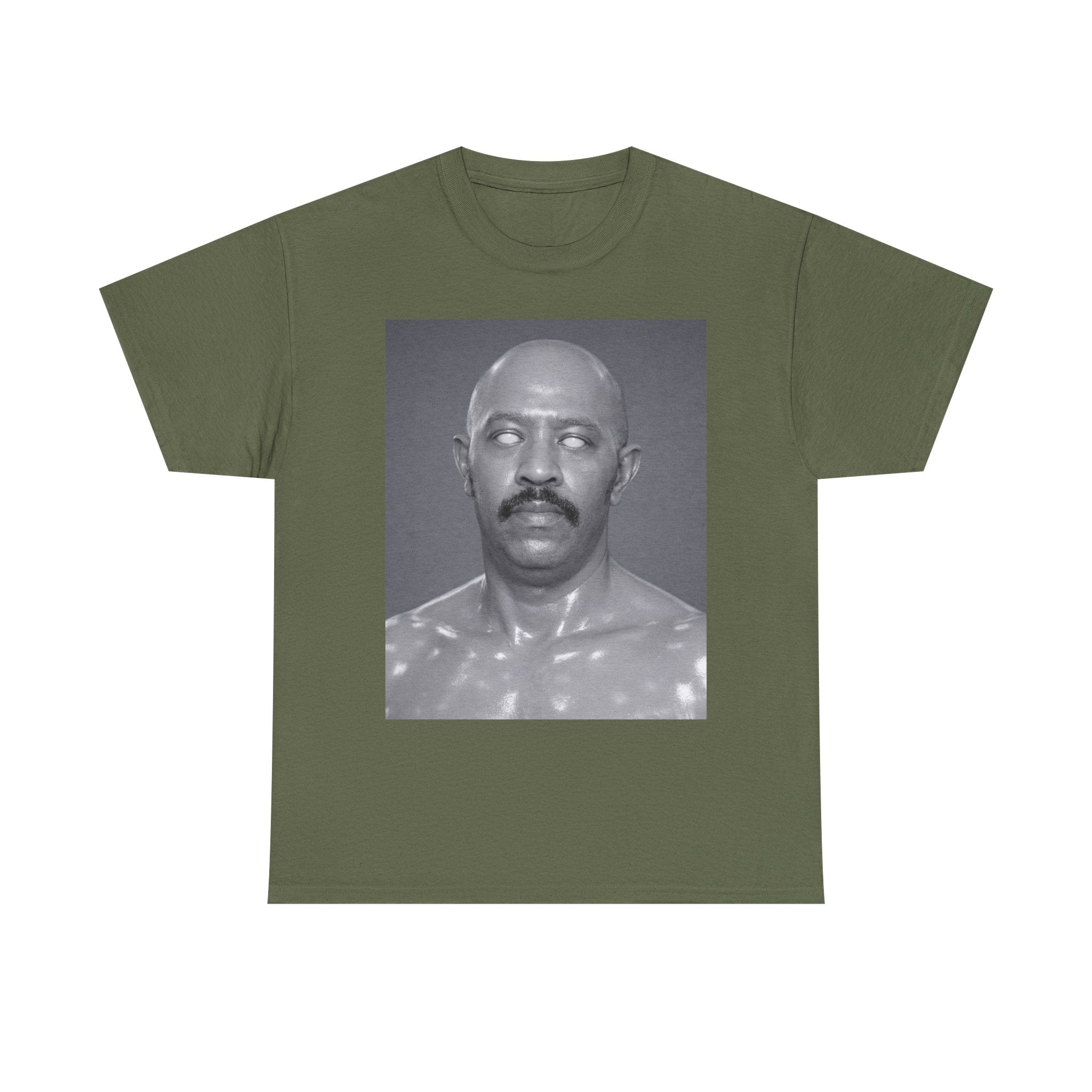 Graphic Tee — Retro Black & White Portrait Print
