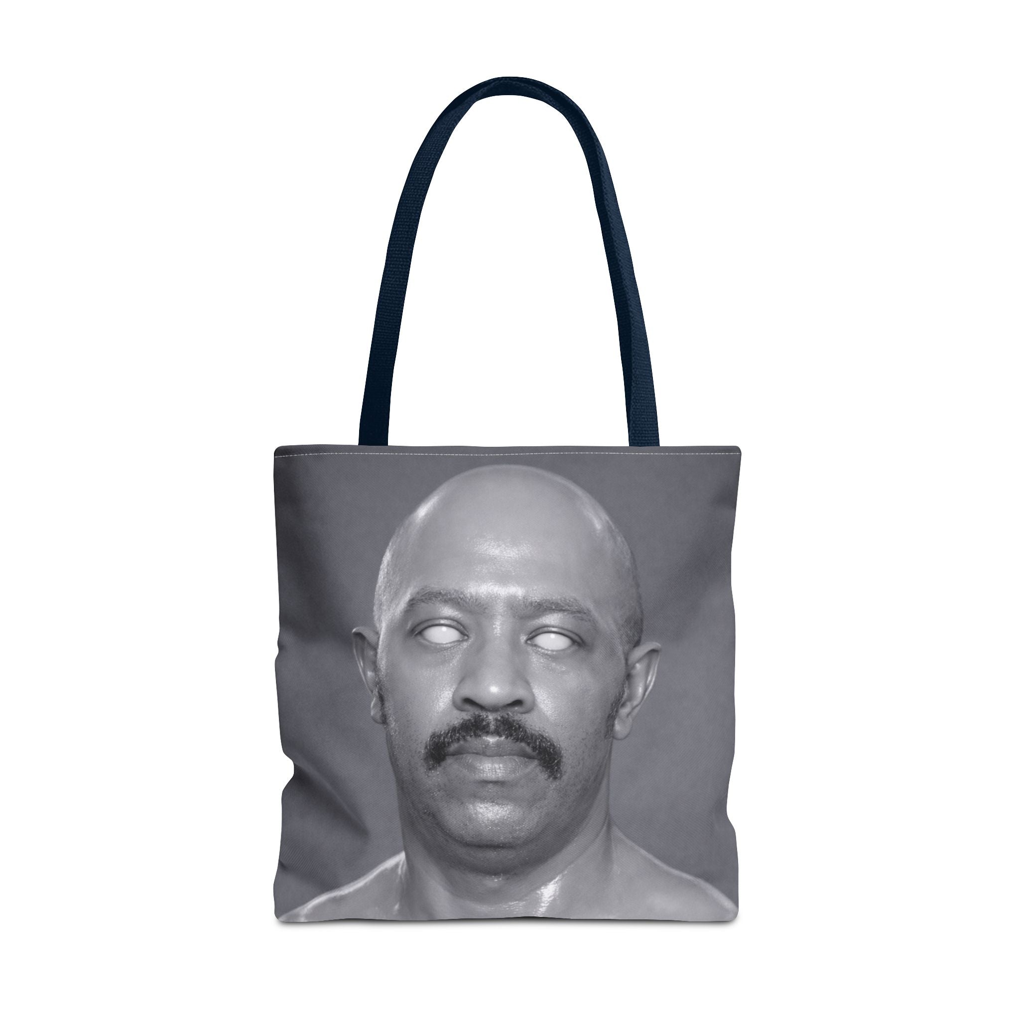 Spooky Vintage Portrait Tote Bag – Retro Ghost-Eyes Novelty Tote