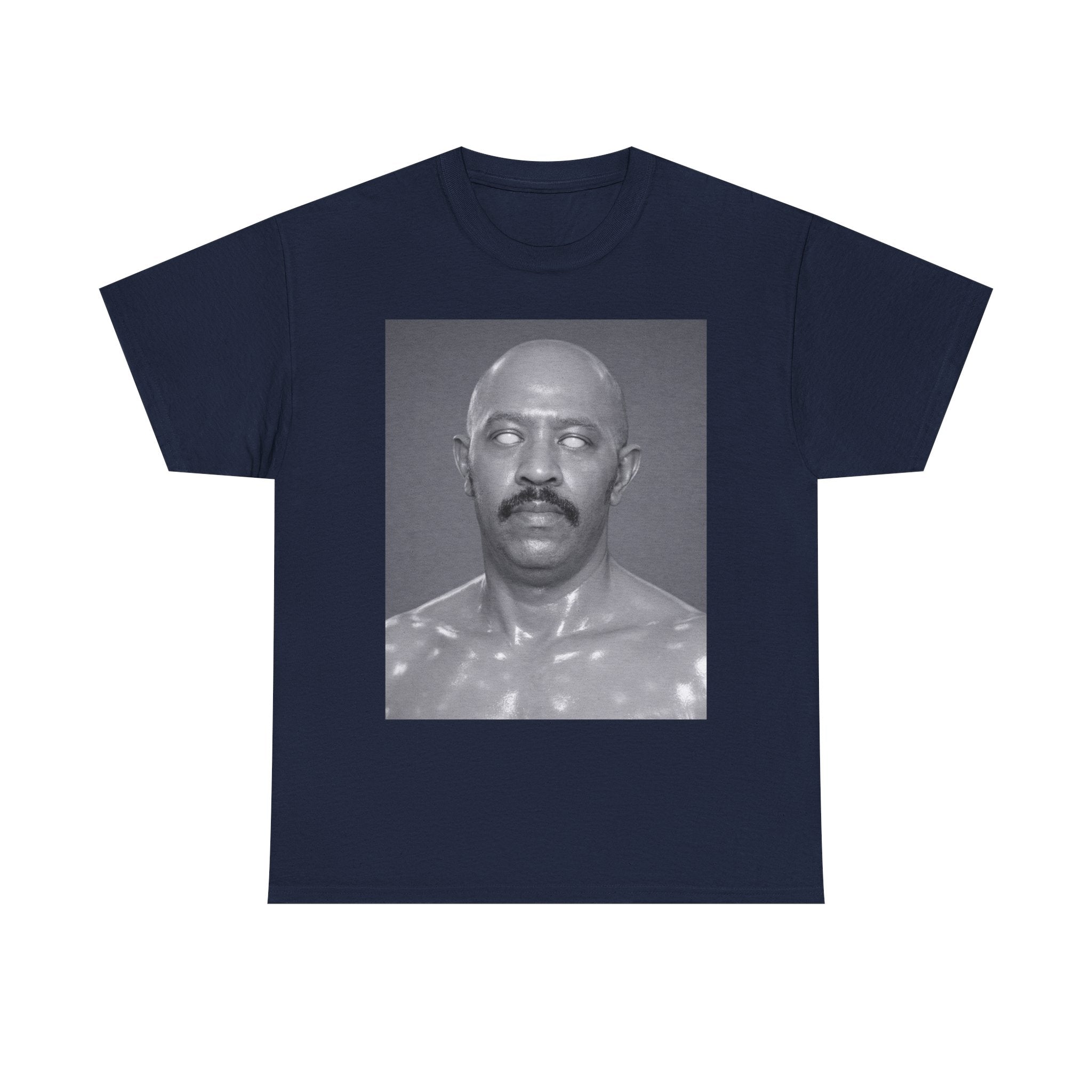 Graphic Tee — Retro Black & White Portrait Print