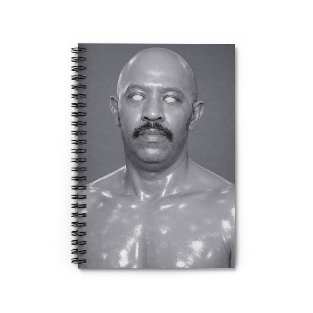 Spiral Notebook — Surreal Monochrome Portrait Journal