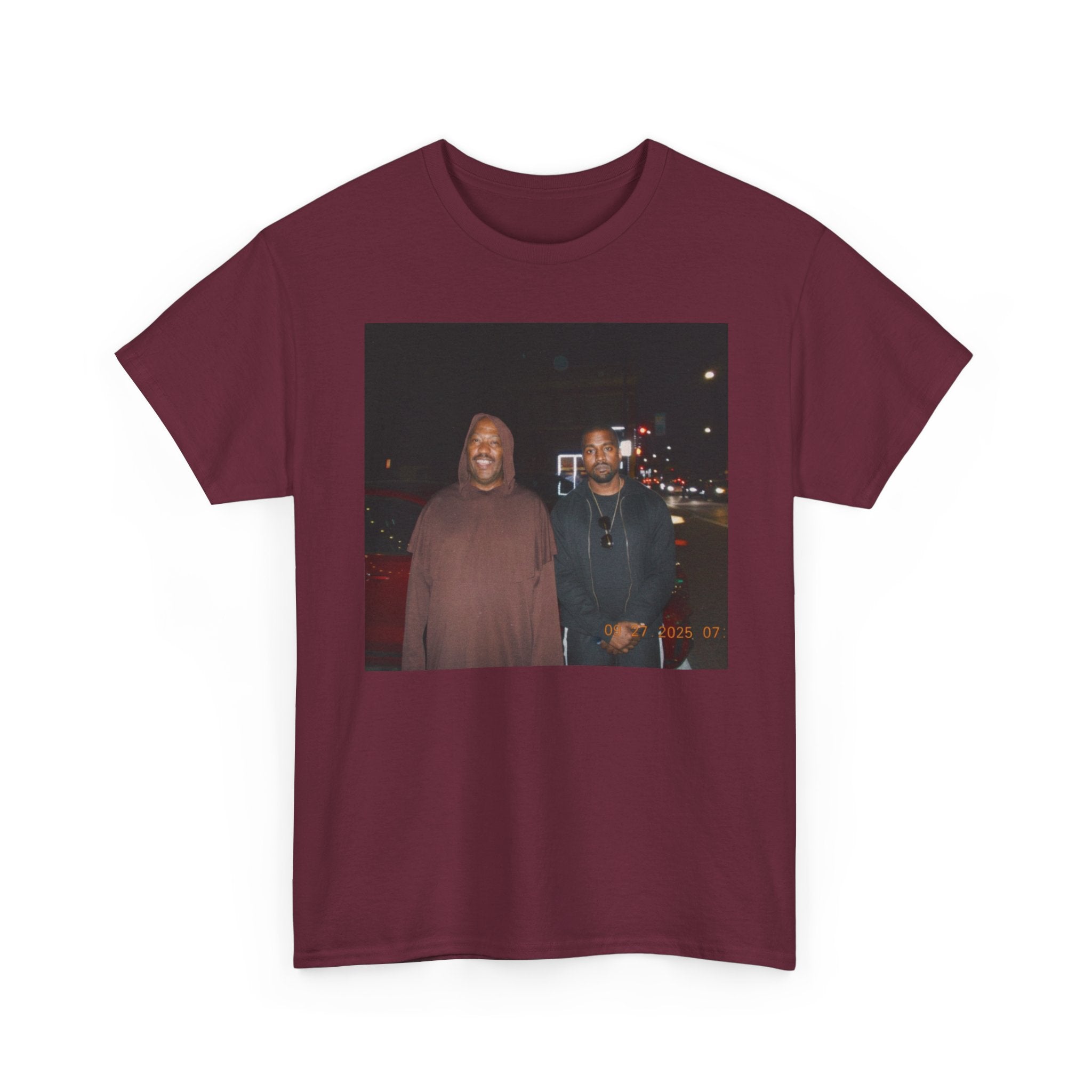 Photo Graphic Tee — Vintage Night Street Portrait T‑Shirt