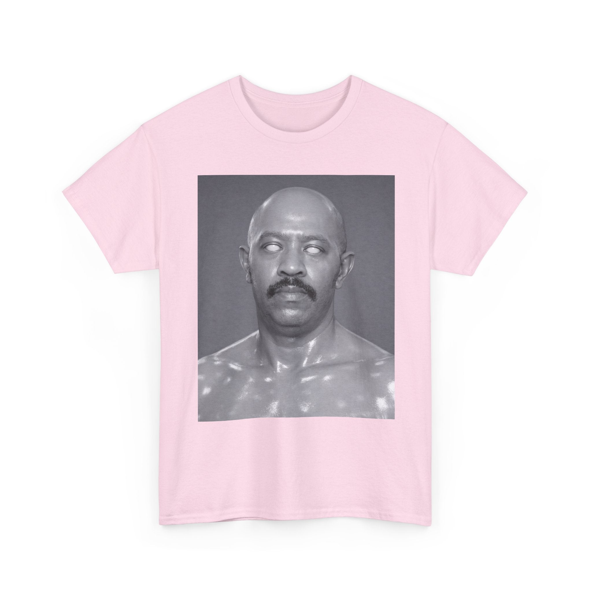 Graphic Tee — Retro Black & White Portrait Print