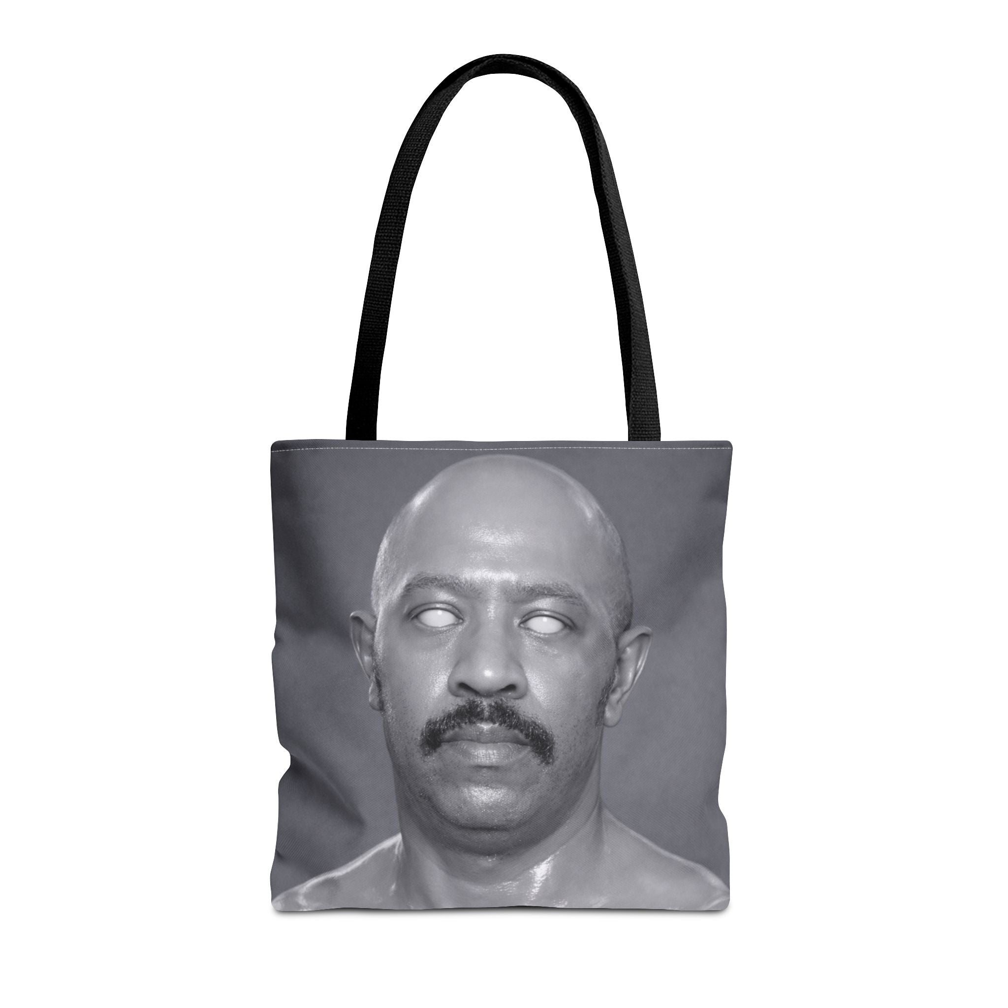 Spooky Vintage Portrait Tote Bag – Retro Ghost-Eyes Novelty Tote