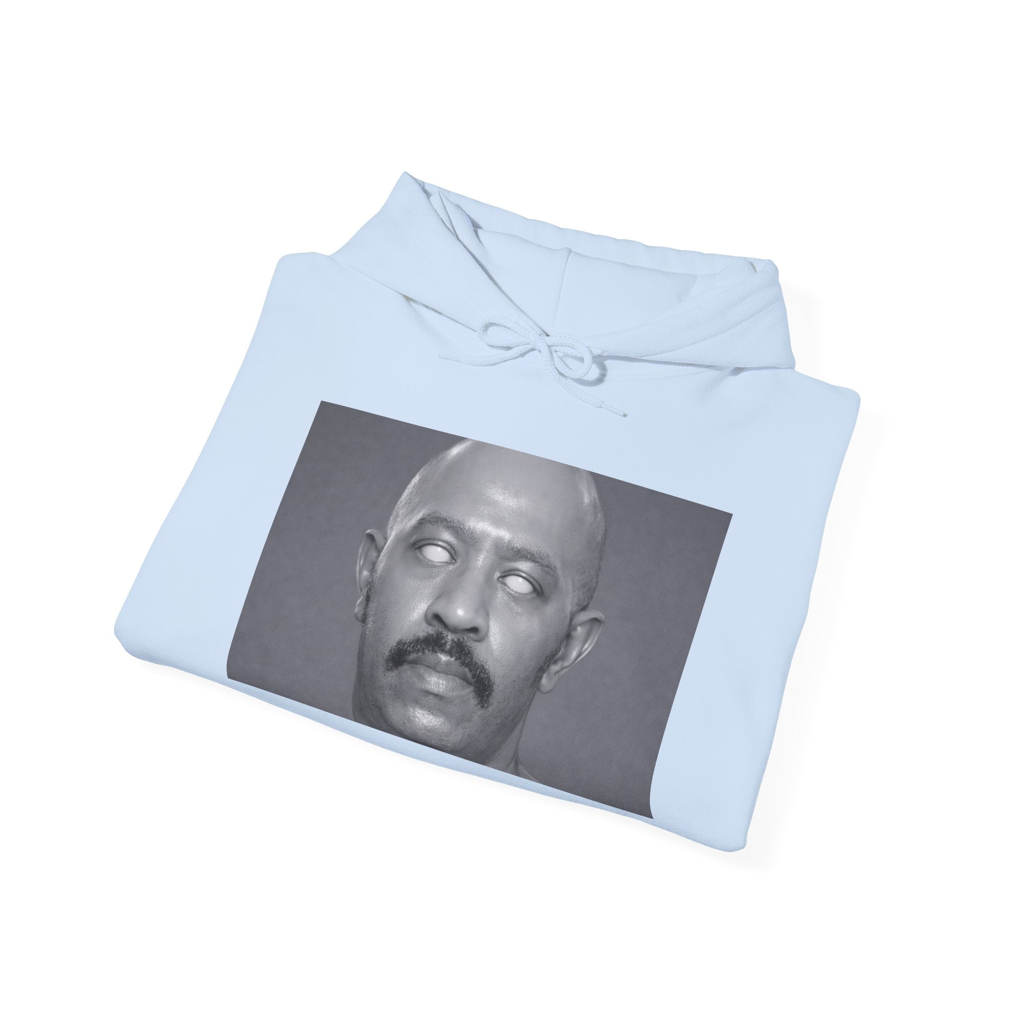 Hoodie — Retro Monochrome Eyebrow Raise Face Print