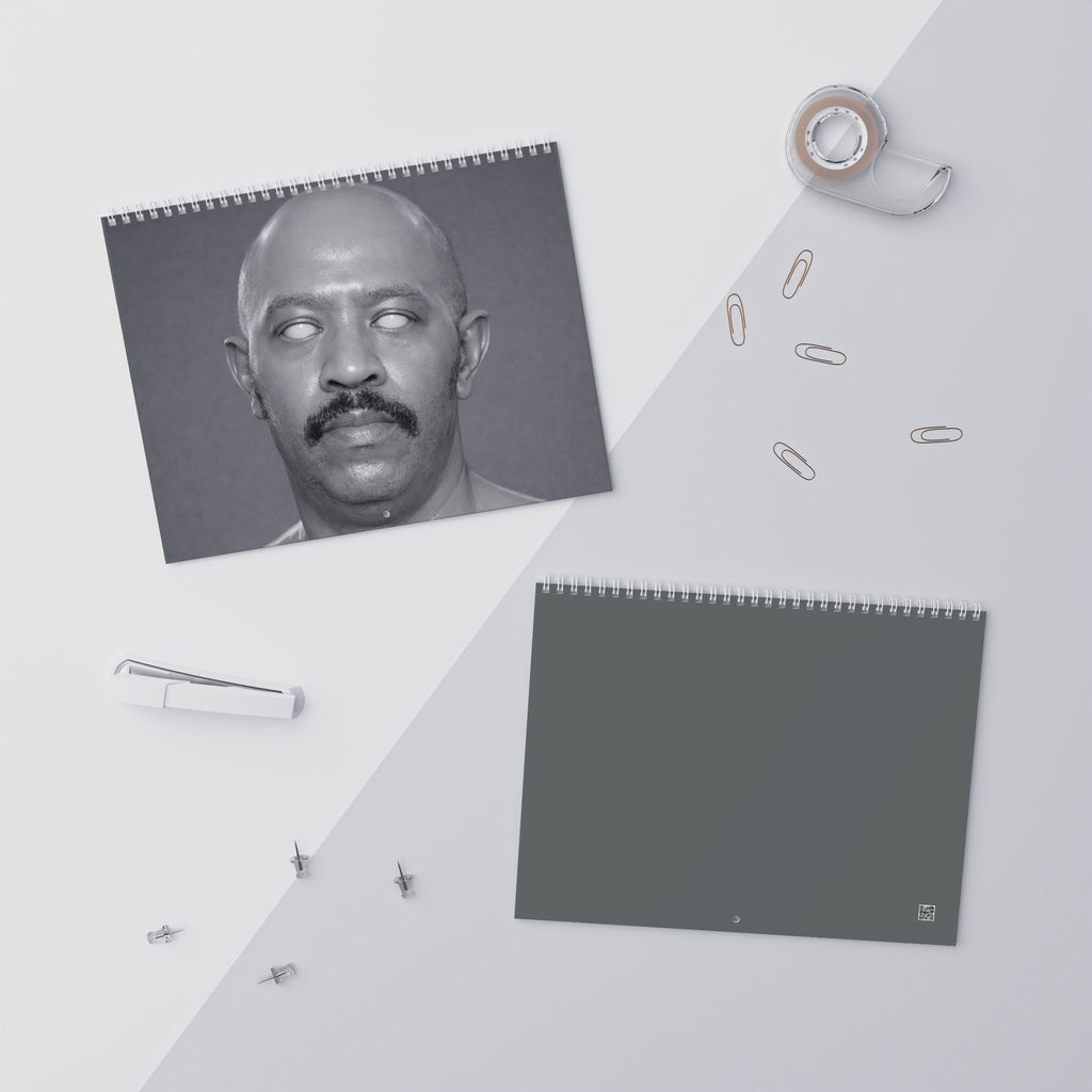 Minimal Slate Wall Calendar — Large Blank Monthly Planner