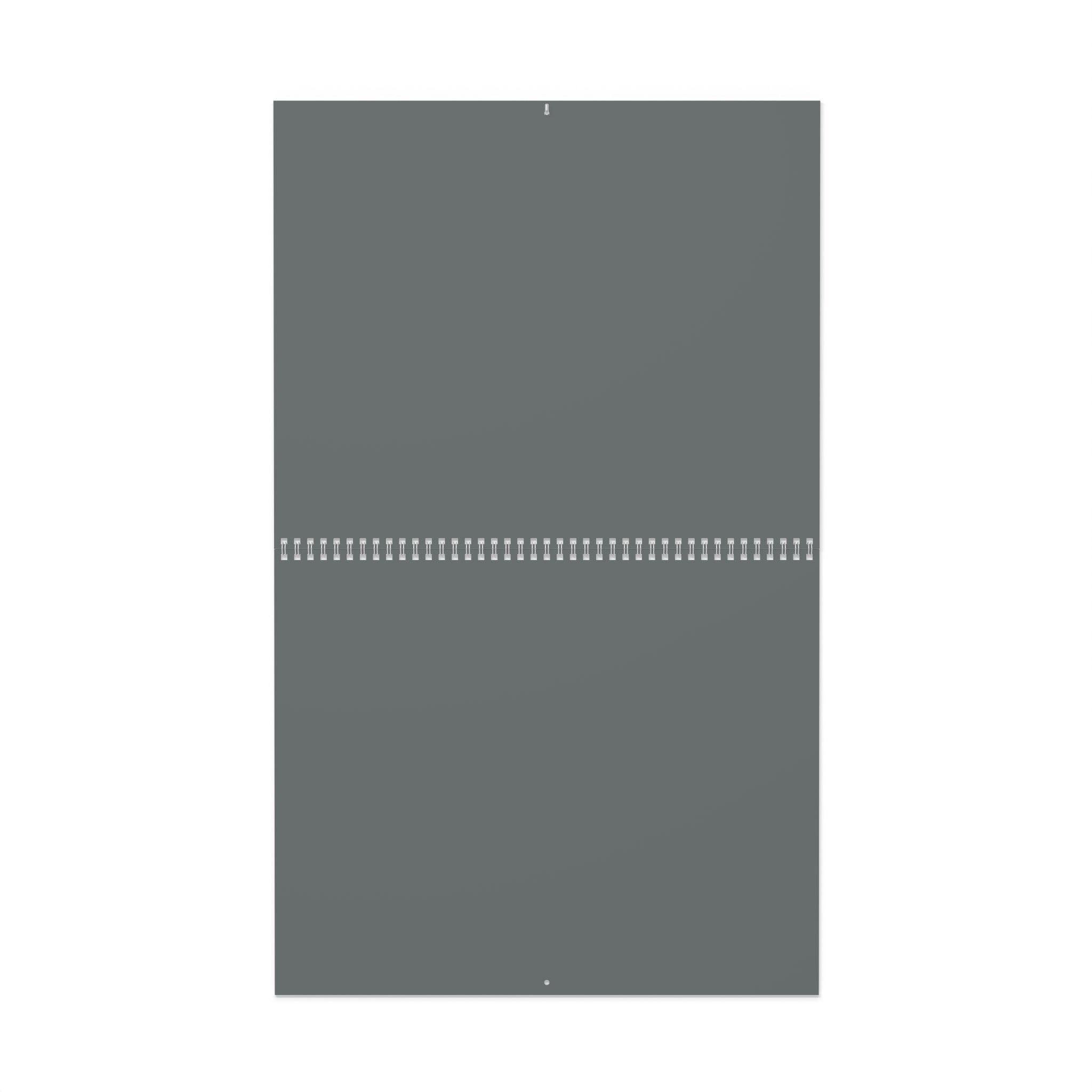 Minimal Slate Wall Calendar — Large Blank Monthly Planner