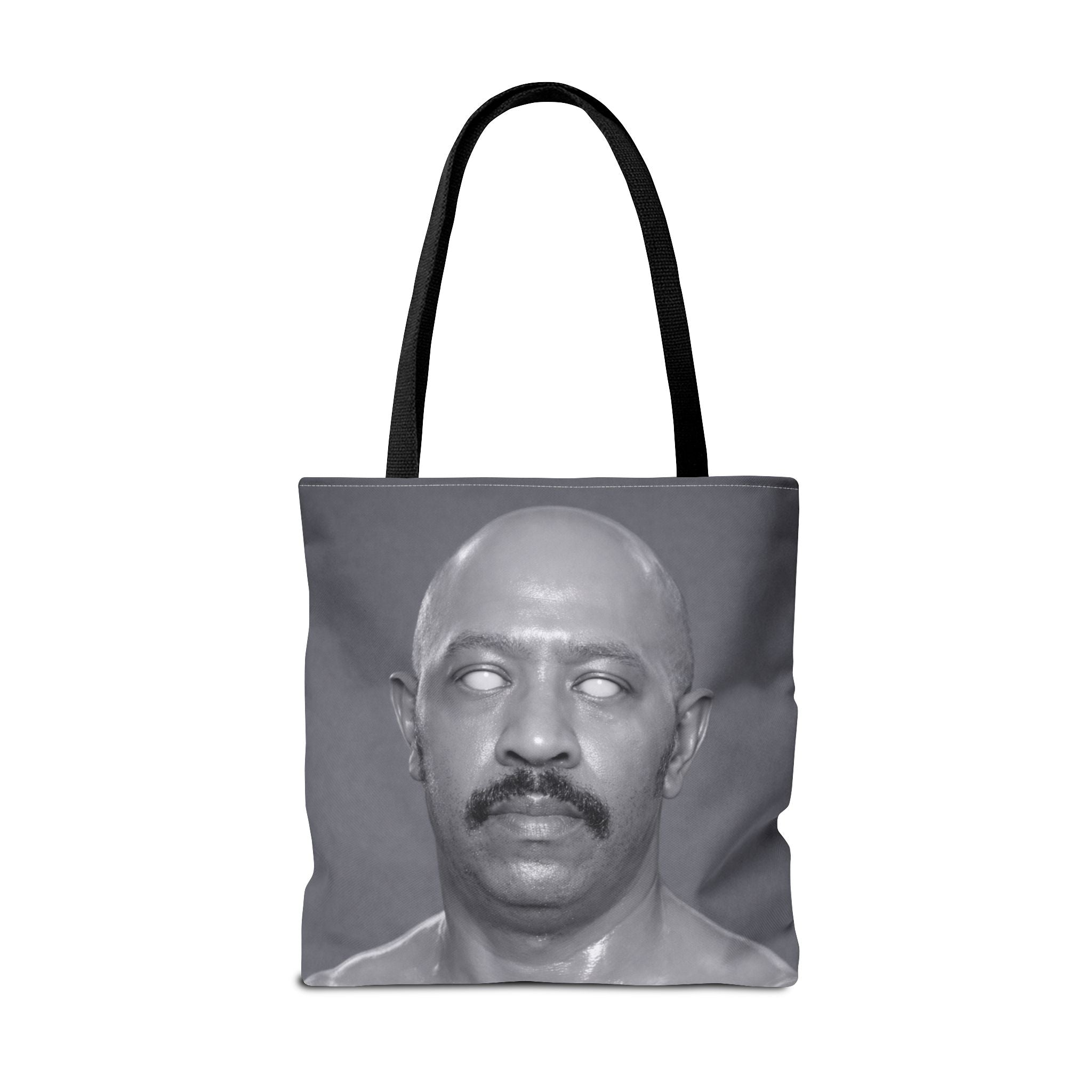 Spooky Vintage Portrait Tote Bag – Retro Ghost-Eyes Novelty Tote