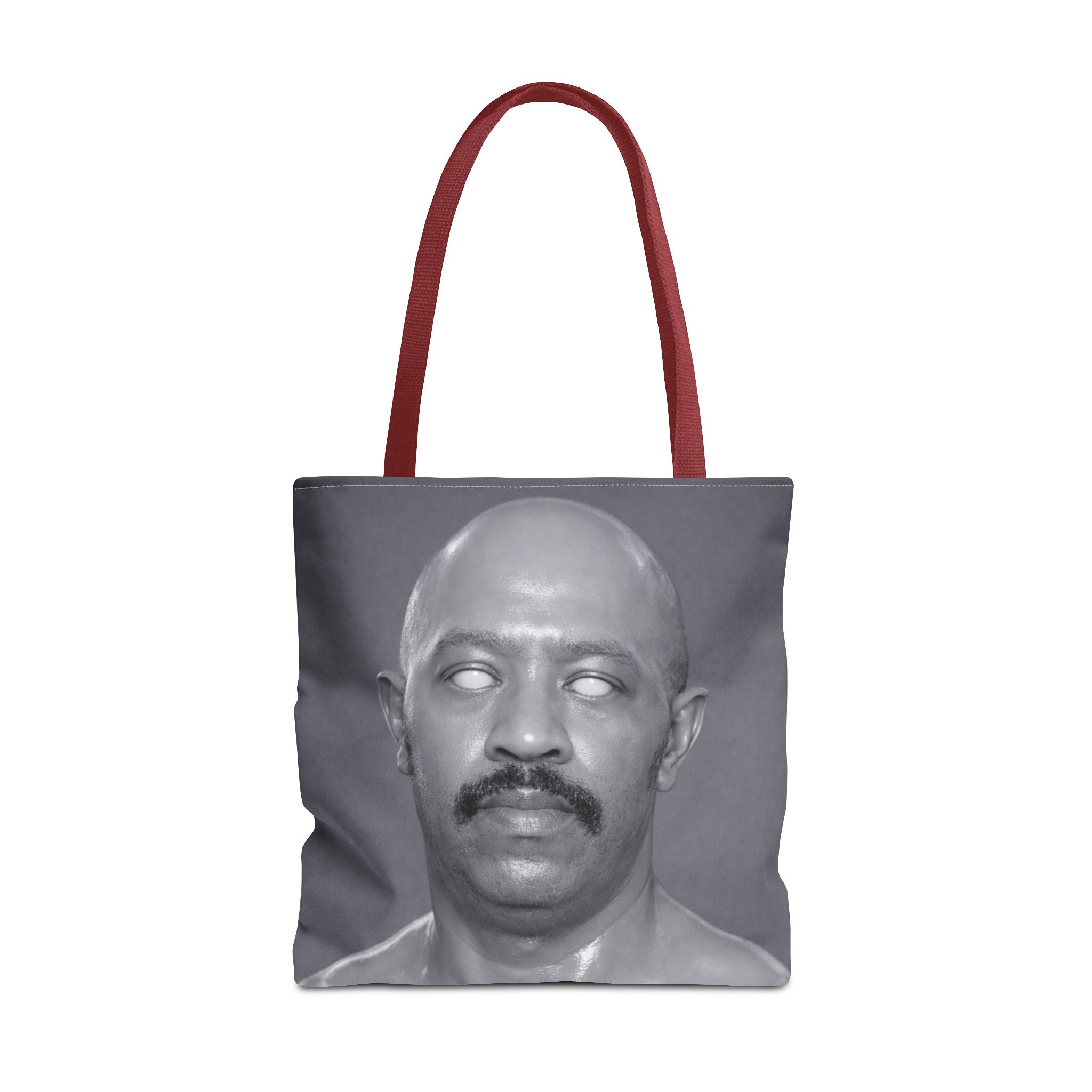 Spooky Vintage Portrait Tote Bag – Retro Ghost-Eyes Novelty Tote