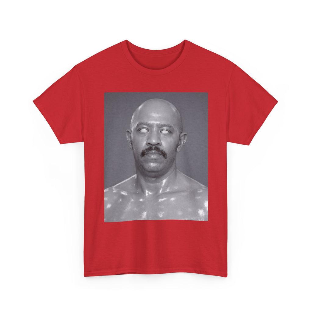 Graphic Tee — Retro Black & White Portrait Print