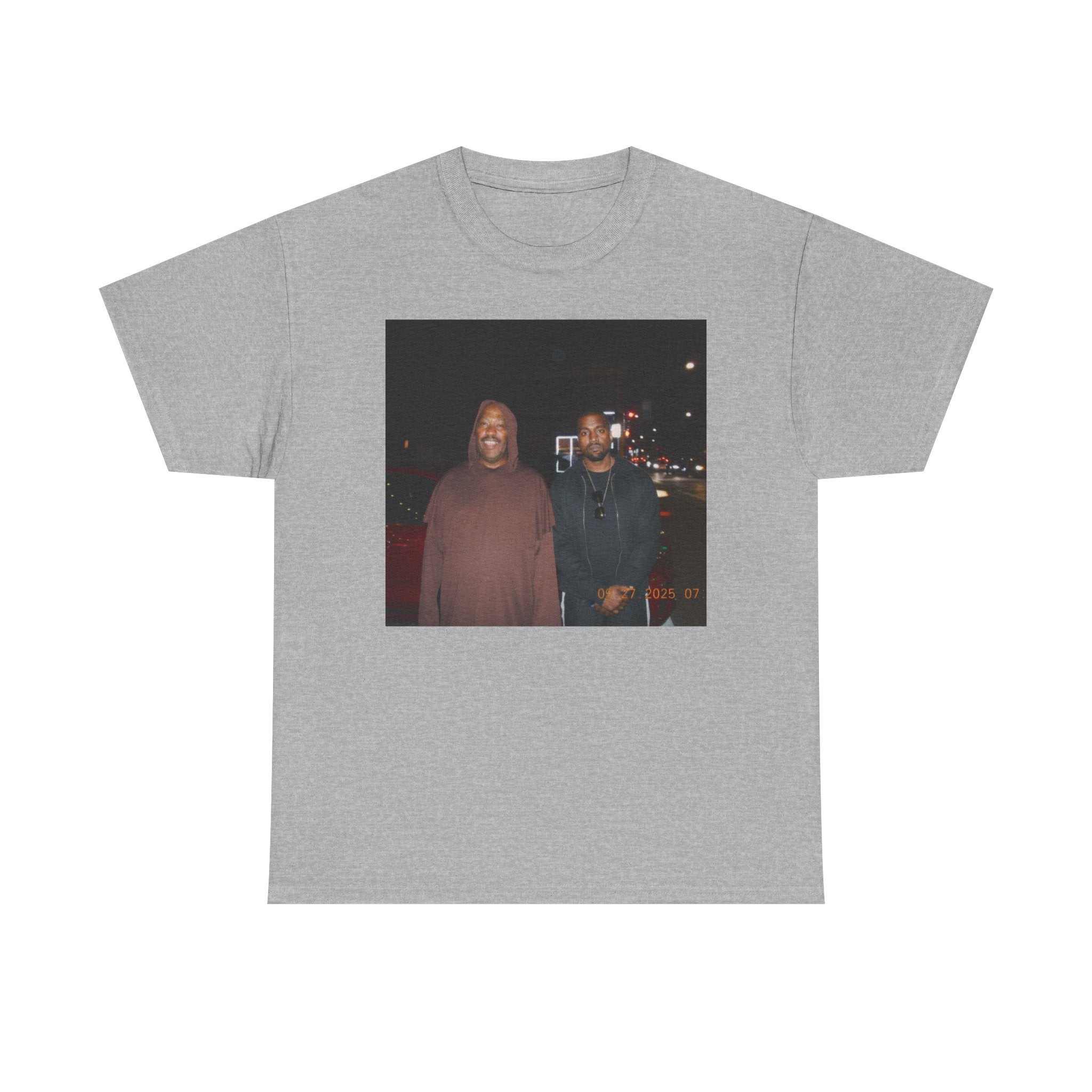 Photo Graphic Tee — Vintage Night Street Portrait T‑Shirt
