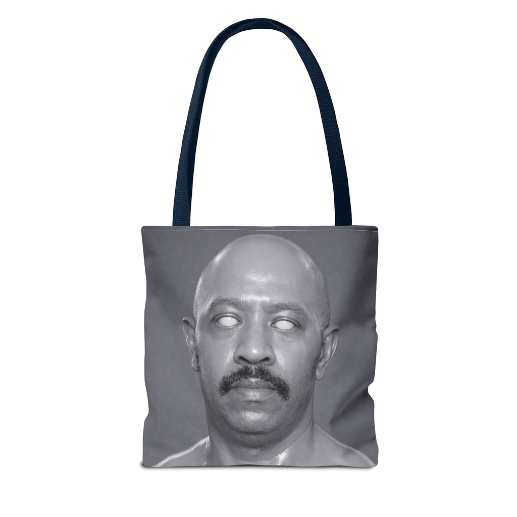 Spooky Vintage Portrait Tote Bag – Retro Ghost-Eyes Novelty Tote
