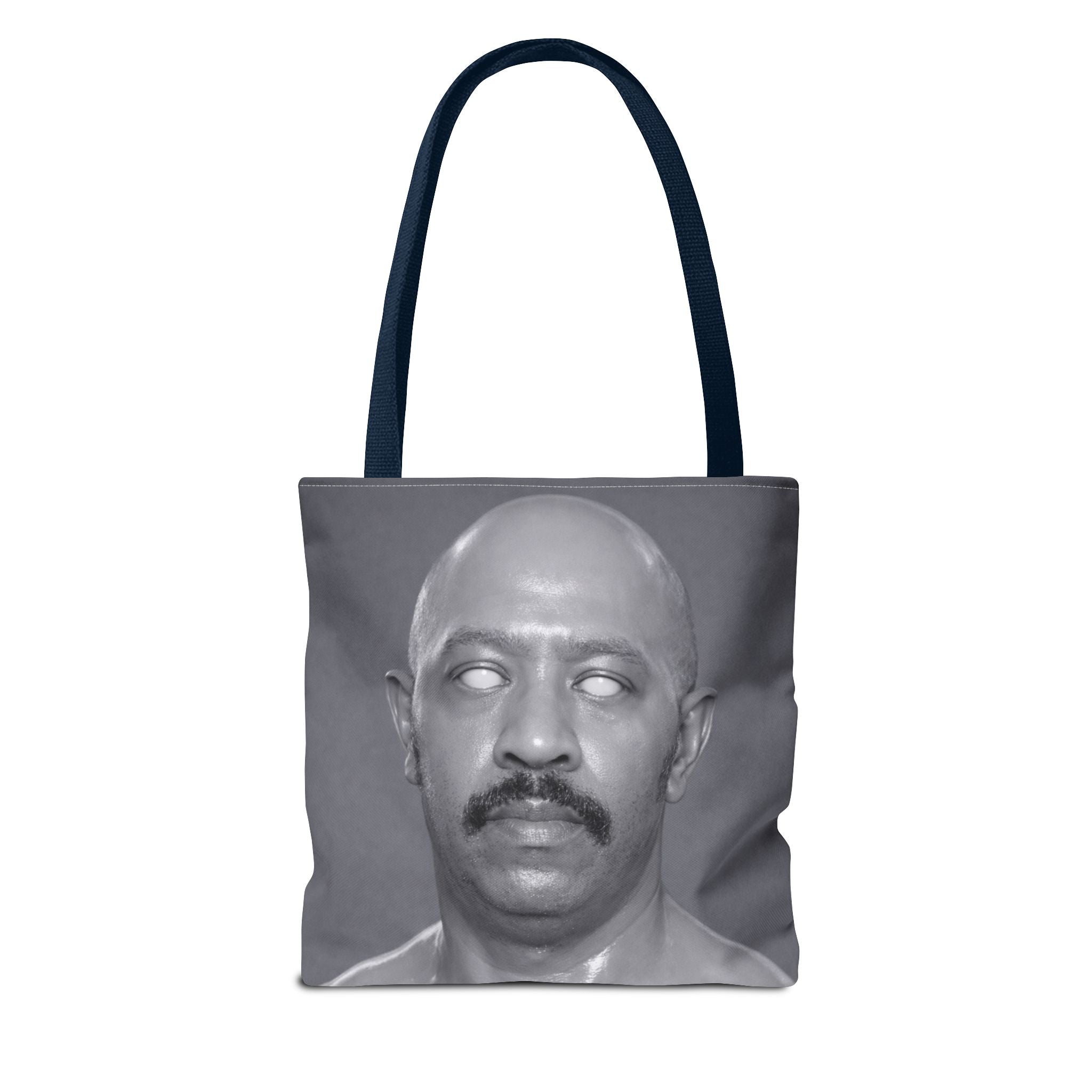 Spooky Vintage Portrait Tote Bag – Retro Ghost-Eyes Novelty Tote