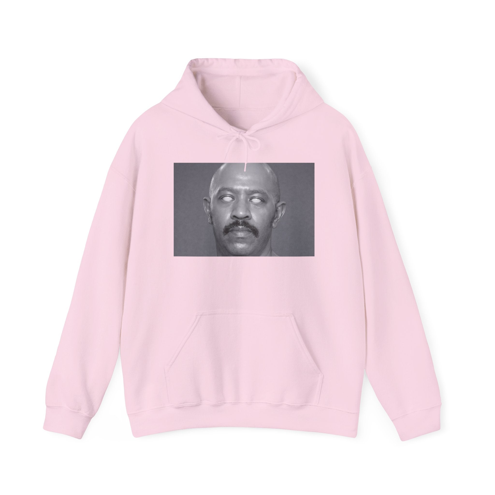 Hoodie — Retro Monochrome Eyebrow Raise Face Print