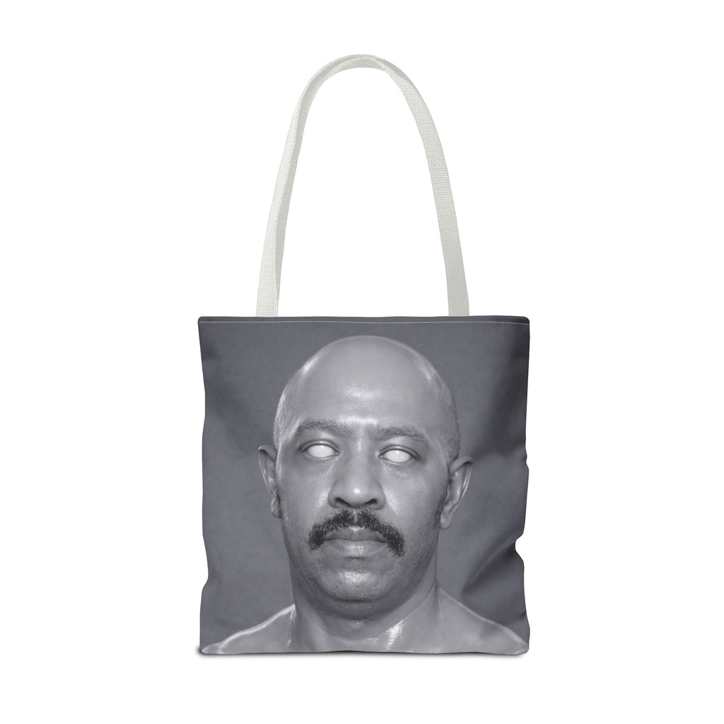 Spooky Vintage Portrait Tote Bag – Retro Ghost-Eyes Novelty Tote