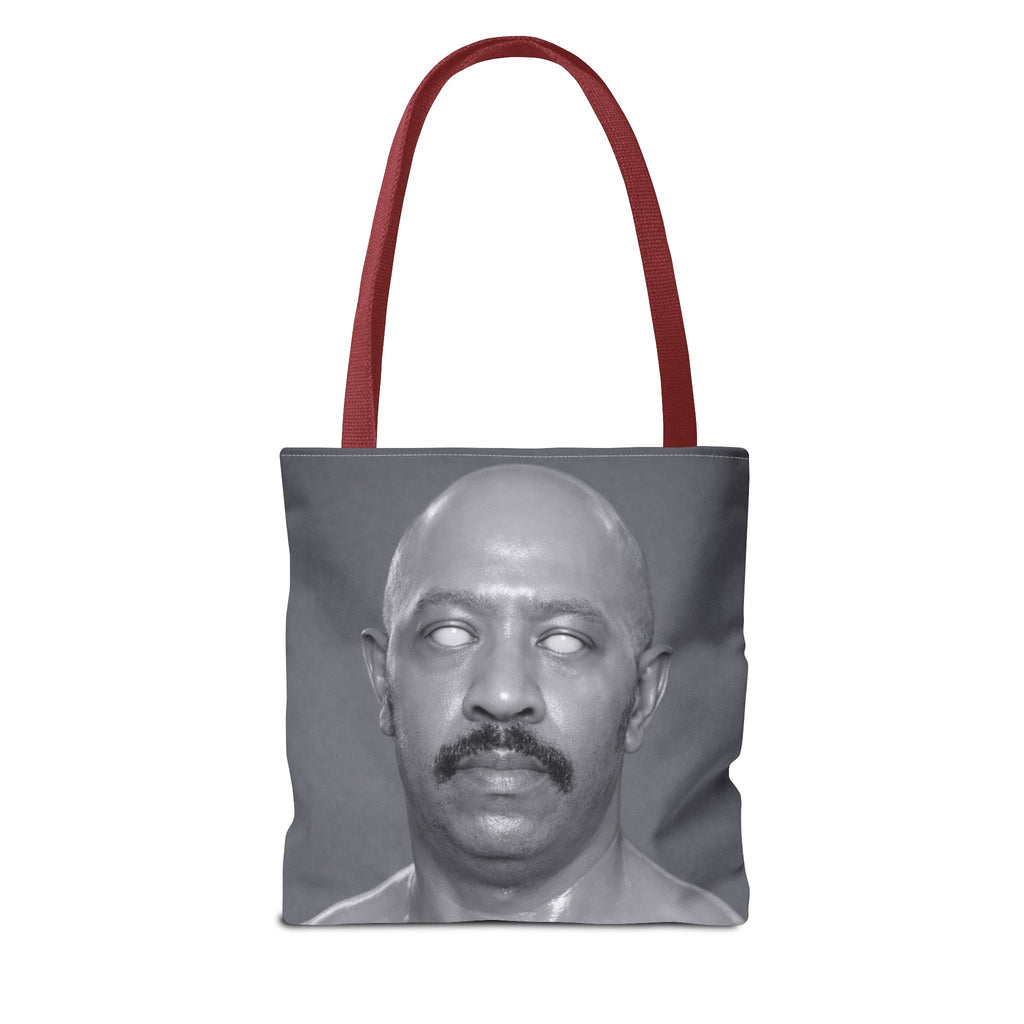 Spooky Vintage Portrait Tote Bag – Retro Ghost-Eyes Novelty Tote