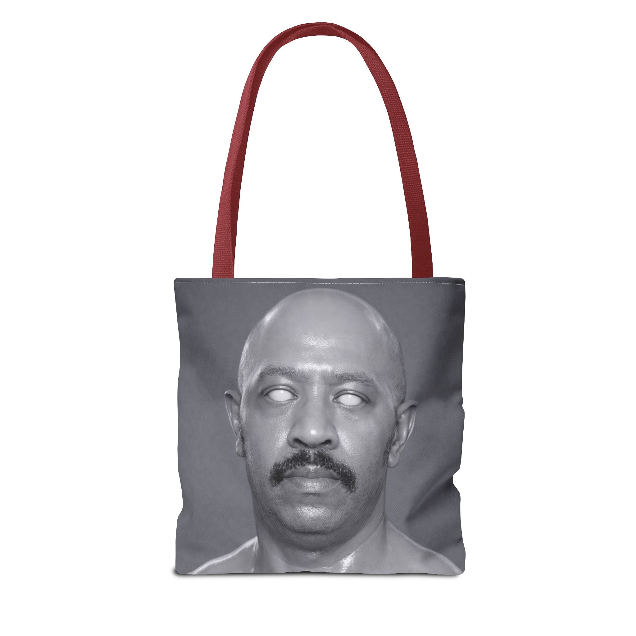 Spooky Vintage Portrait Tote Bag – Retro Ghost-Eyes Novelty Tote
