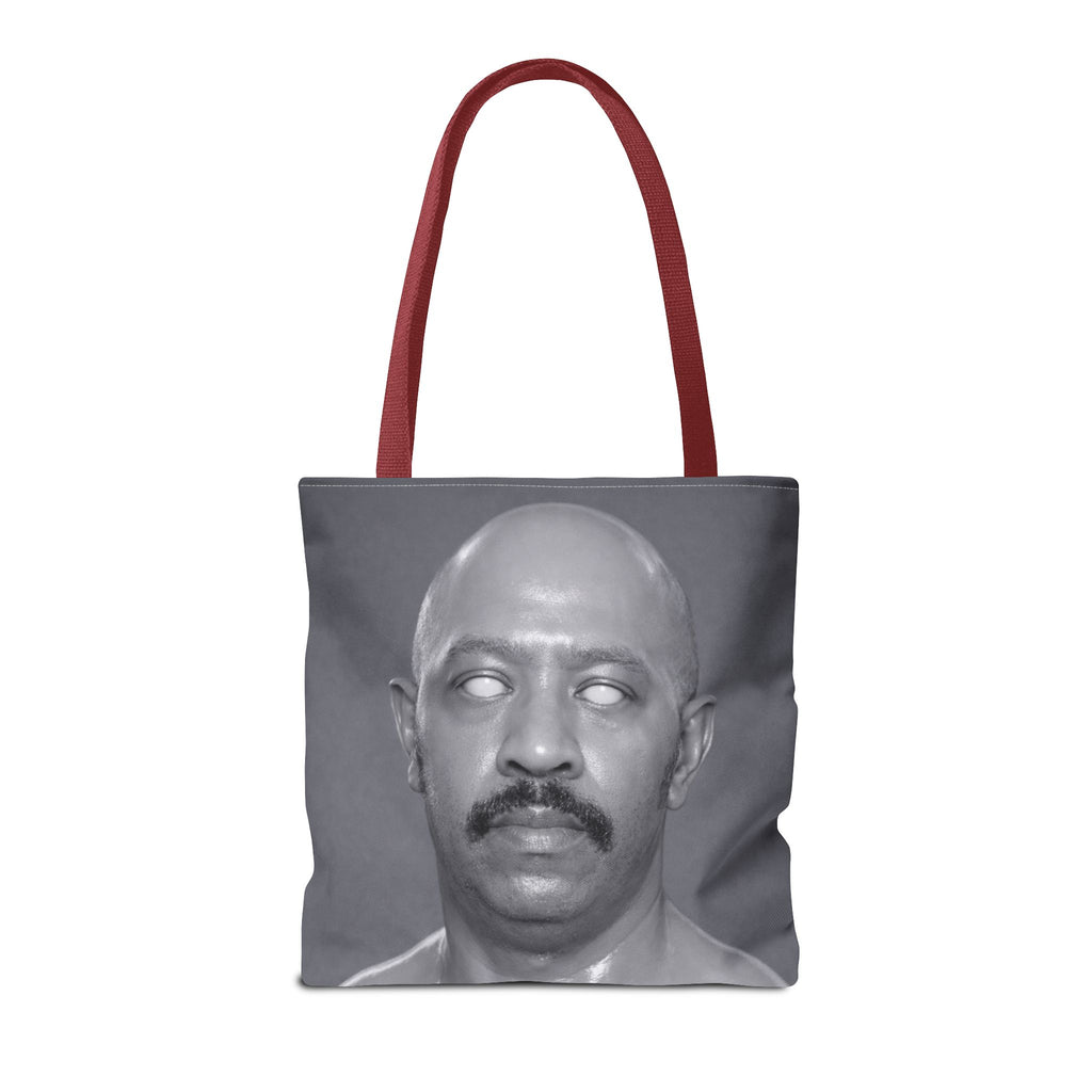 Spooky Vintage Portrait Tote Bag – Retro Ghost-Eyes Novelty Tote