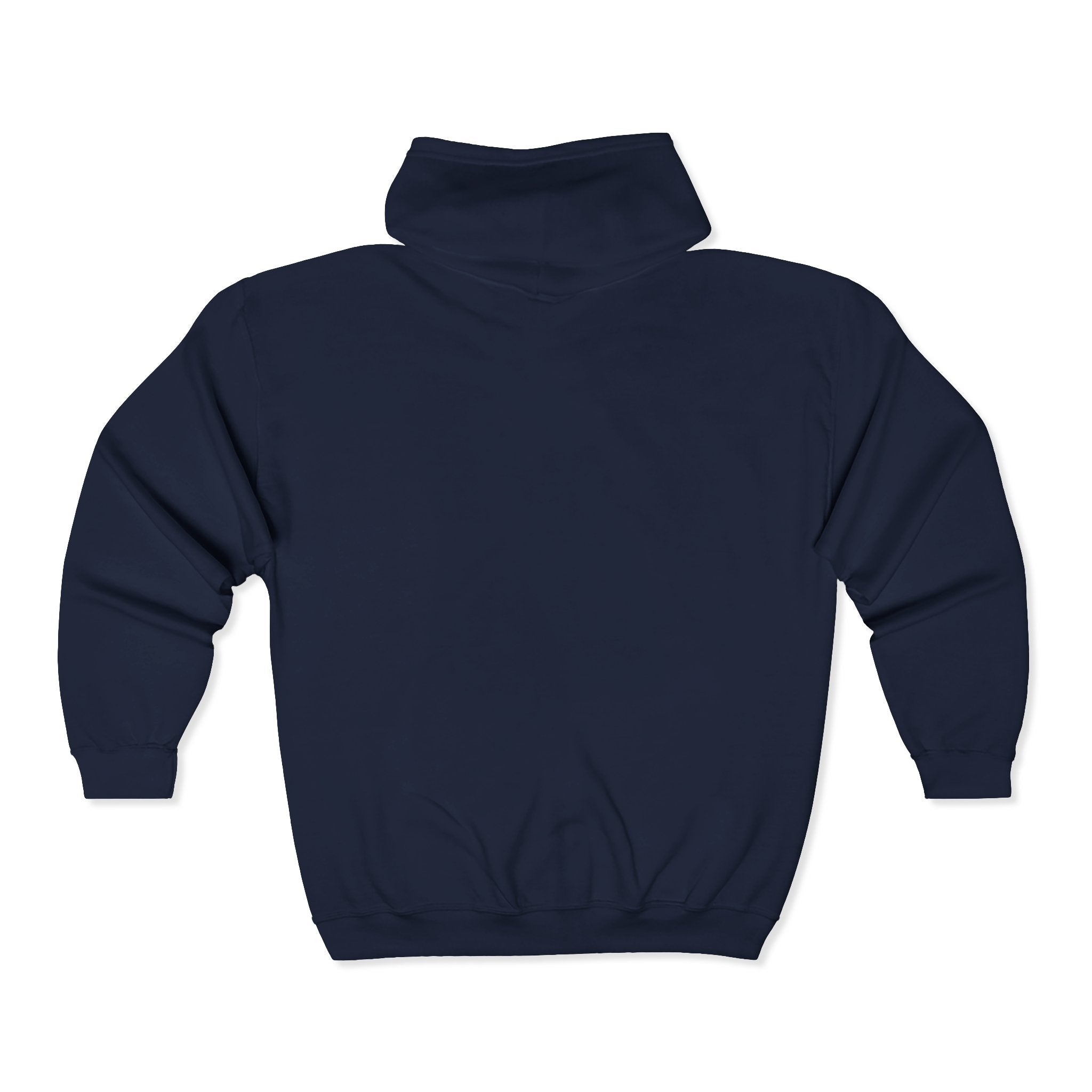 Full-Zip Hoodie — Monochrome Eyeball Portrait Graphic