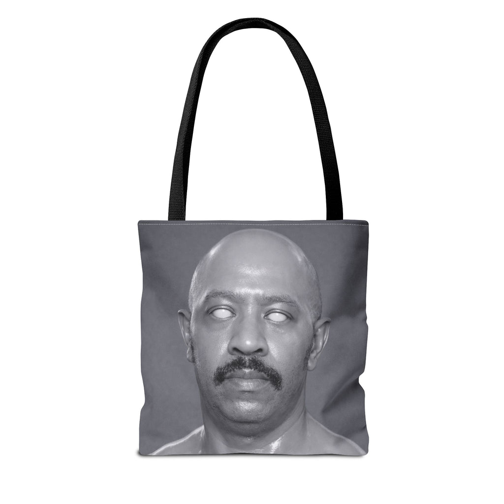 Spooky Vintage Portrait Tote Bag – Retro Ghost-Eyes Novelty Tote